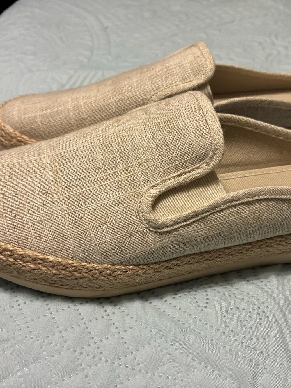 Esprit Women’s  Beige Slip-On Espadrille Mules  8.5 NWT